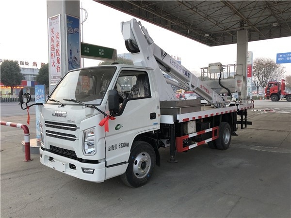 國(guó)六江鈴18米伸縮臂高空作業車